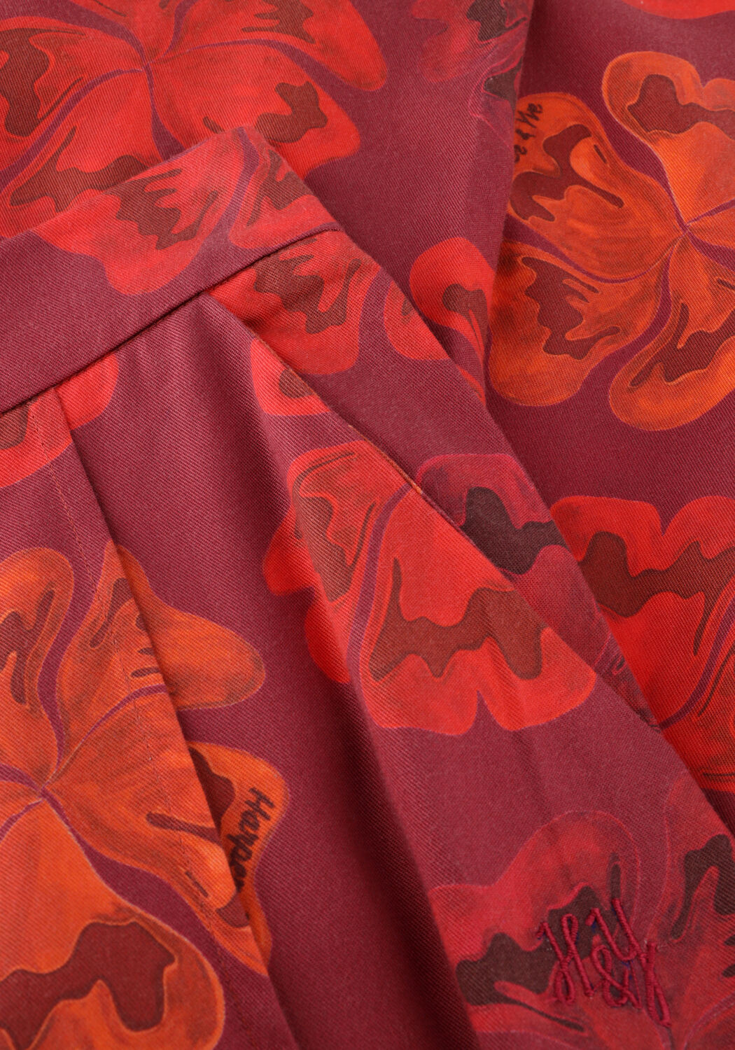 Bordeaux HARPER & YVE Weite Hose HOLLY-PA 100 - large