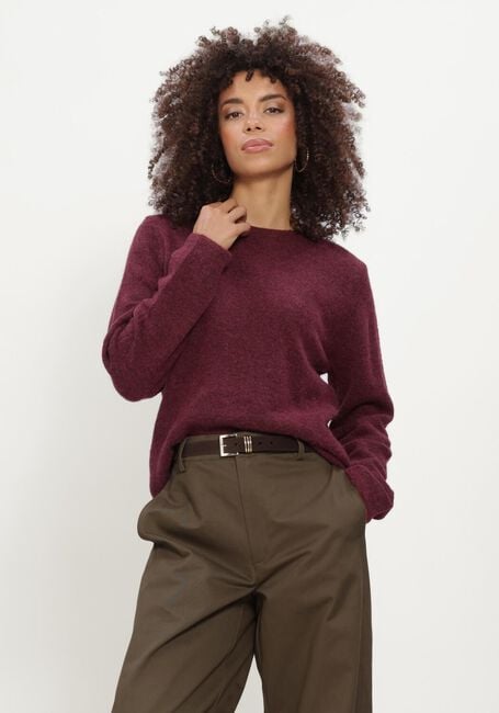 Bordeaux SELECTED WOMEN Pullover SLWLULU NEW LS KNIT O-NECK - large