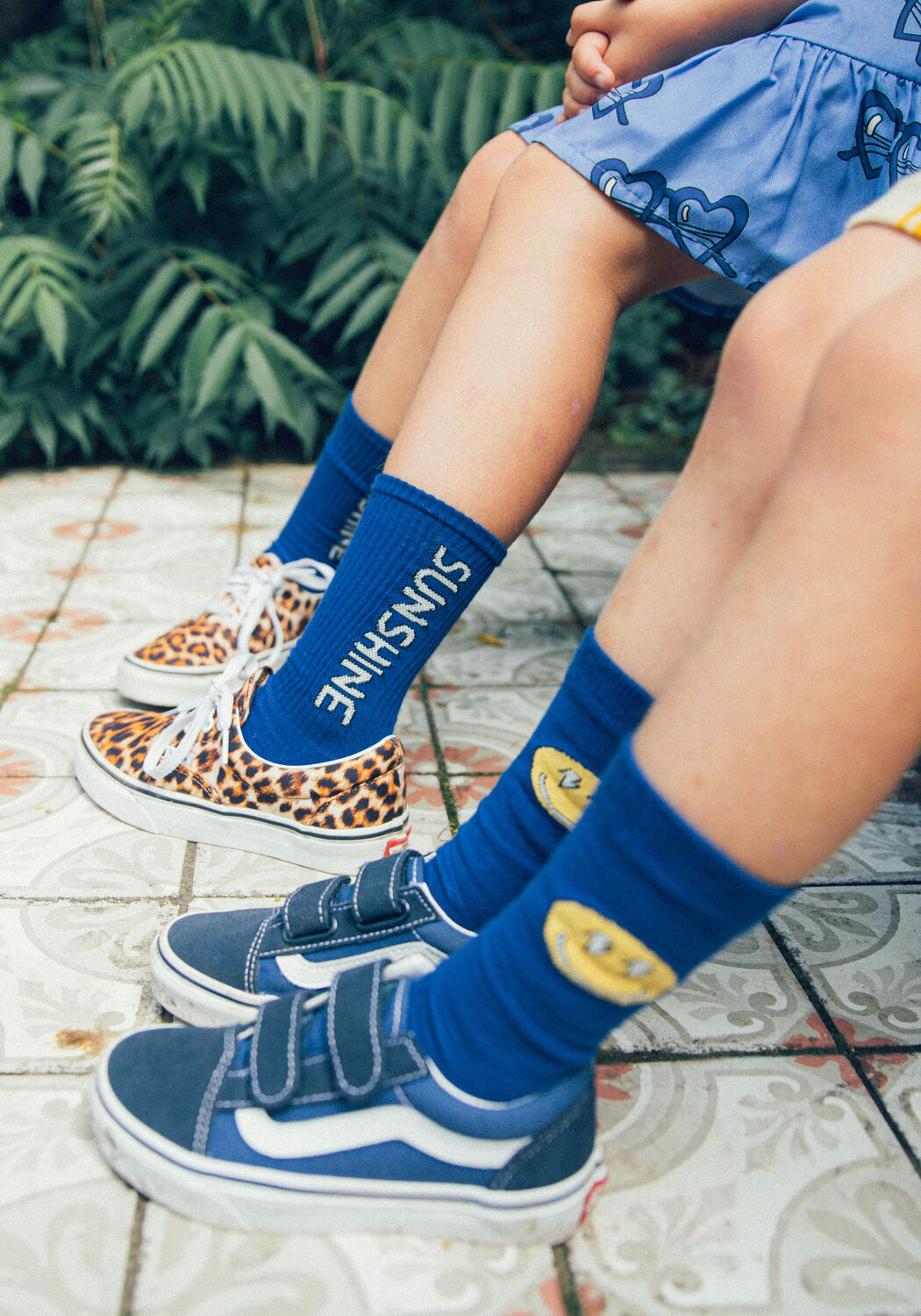 Dunkelblau CARLIJNQ Socken SMILIES - SOCKS - large