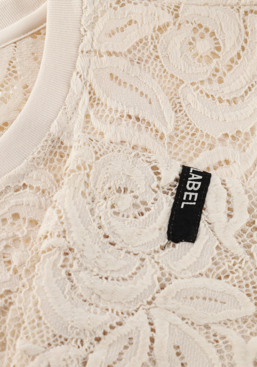 Creme ALIX THE LABEL Tops & T-shirts LADIES WOVEN LACE TOP - large