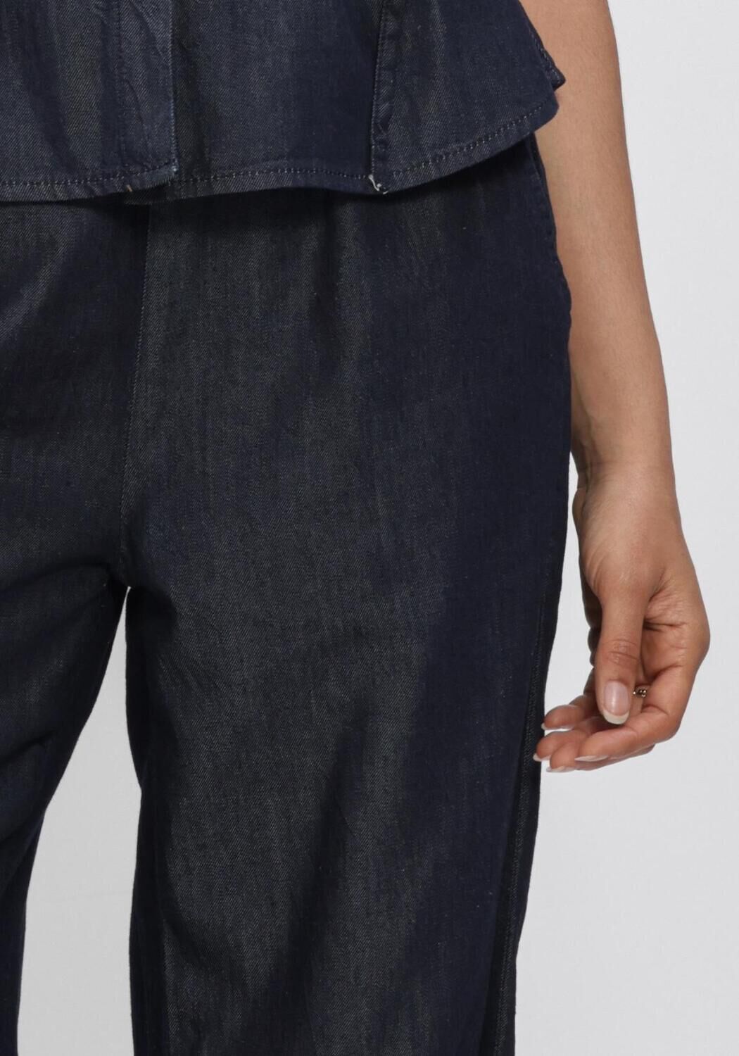 Blaue SUMMUM Jeans WIDE LEG DENIM LW COTTON TENCEL - large