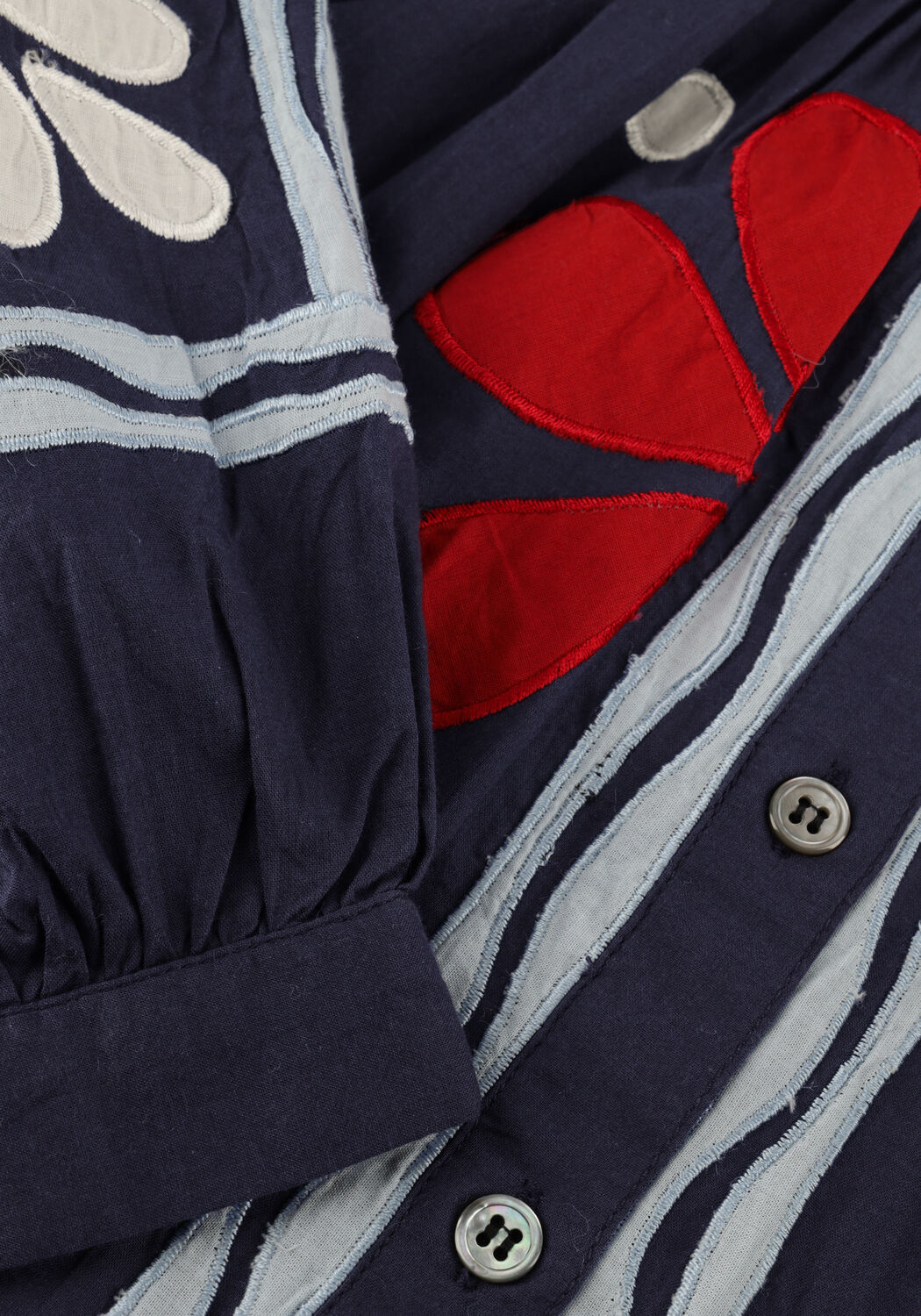 Dunkelblau ANTIK BATIK Midikleid OXO DRESS - large