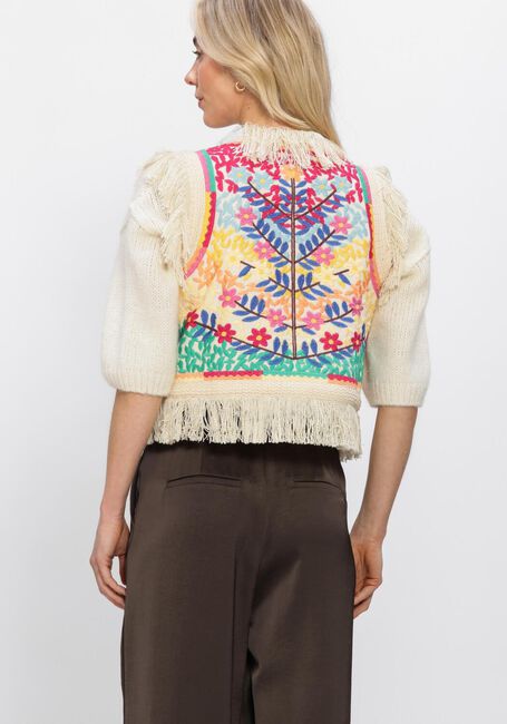 Mehrfarbige/Bunte ANTIK BATIK Gilet RAINBOW GILET - large