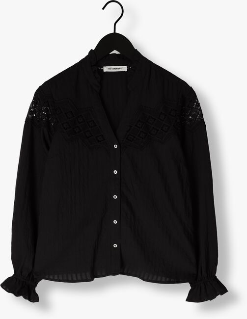Schwarze CO'COUTURE Bluse SELMA ANGLE LACE SHIRT - large