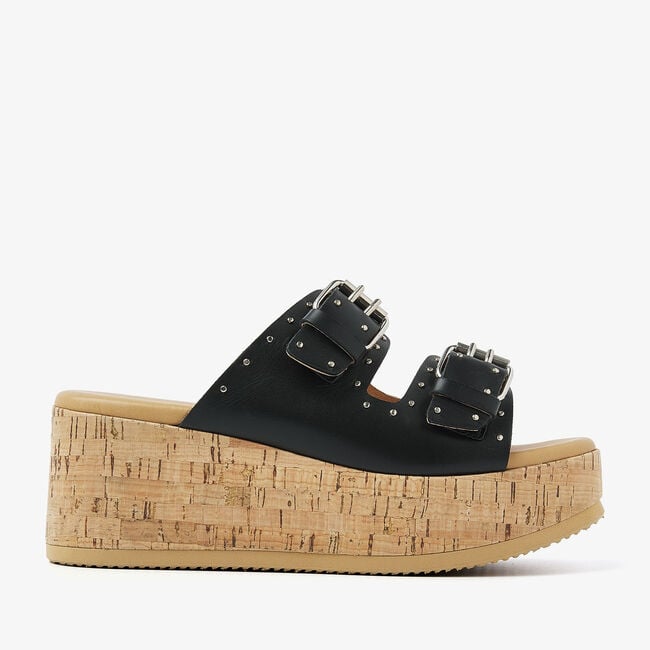 Schwarze VIA VAI Pantolette SISSEL MIRA - large