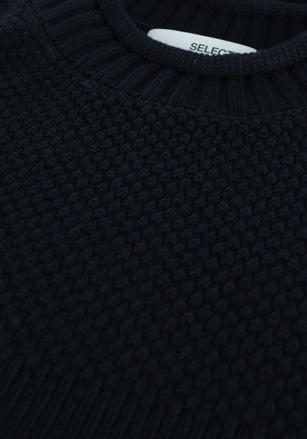 Blaue SELECTED MEN Pullover SLHMALIK LS KNIT ROLL HIGHNECK - large