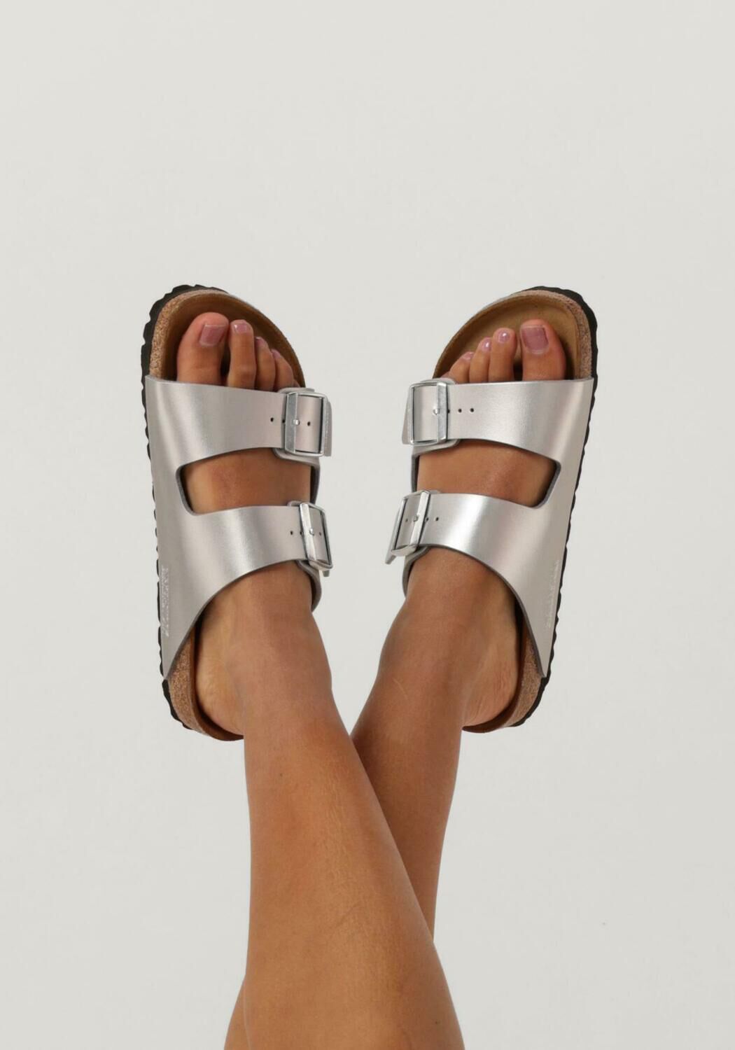 Silberne BIRKENSTOCK Pantolette ARIZONA DAMES - large