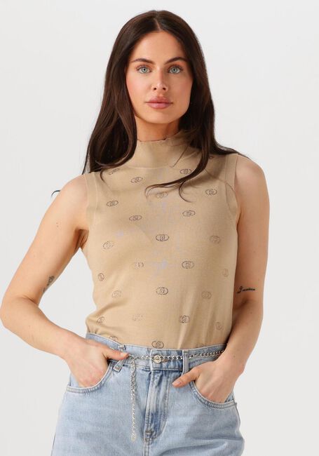 Beige LIU JO Top ECS MAGLIA CHIUSA S/M - large