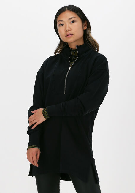 Schwarze ALIX THE LABEL Sweatshirt ZIPPER COLLAR SWEATER - large