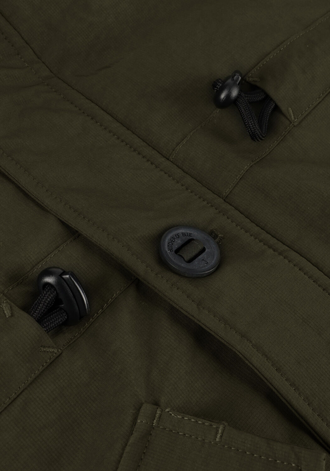 Gr&uuml;ne BUTCHER OF BLUE Wattierte Jack NELSON PARKA - large