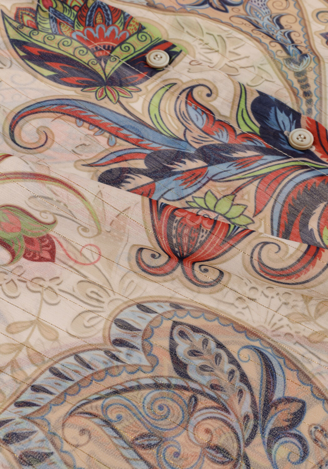 Mehrfarbige/Bunte ACCESS Blusen PAISLEY PRINT SHIRT - large