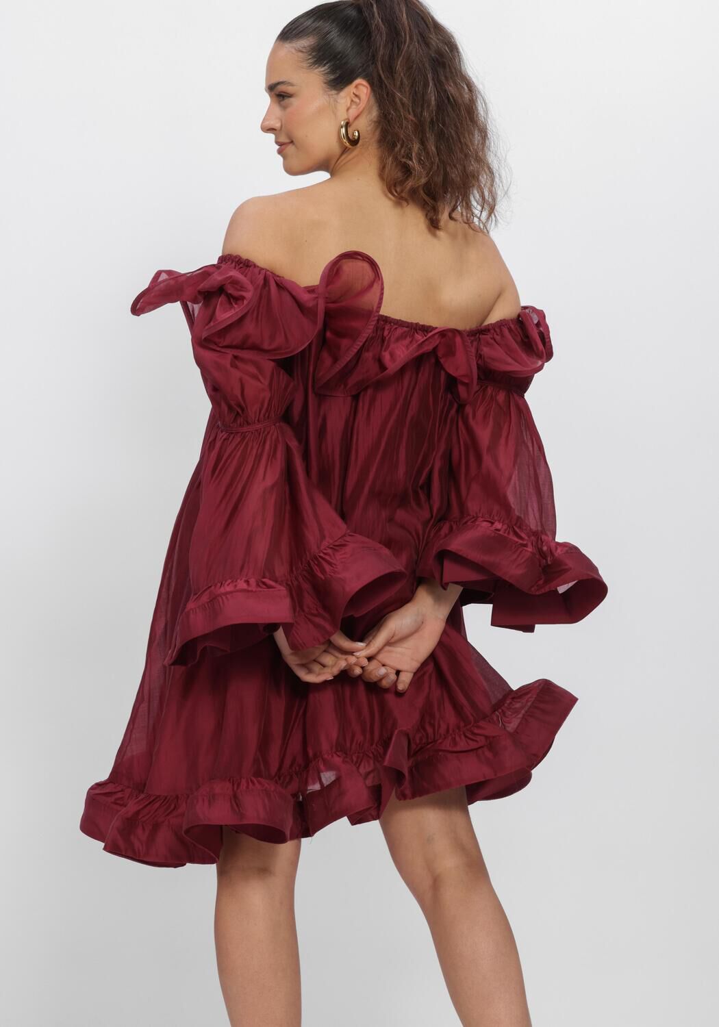 Bordeaux Y.A.S. Minikleid YASFALLULAH O/S DRESS - D2D - large