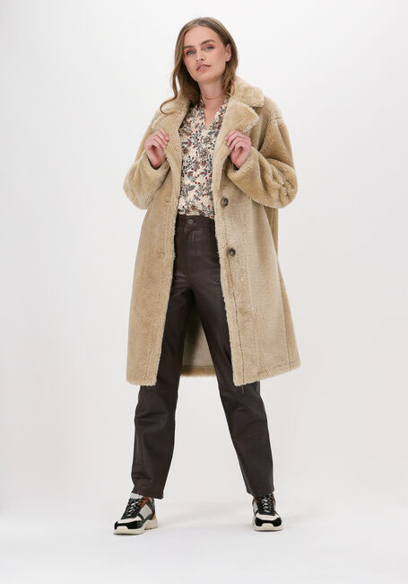 Sand BEAUMONT Fake-Fur-Jack BONDED TEDDY COAT - large