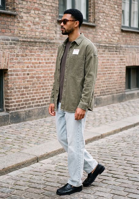 Gr&uuml;ne AMERICAN VINTAGE Overshirt UZATOWN - large
