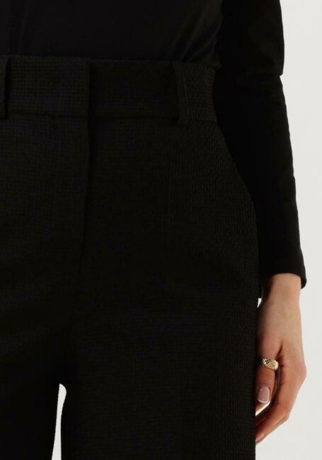 Schwarze VANILIA Hose WAFEL WIDE LEG - large