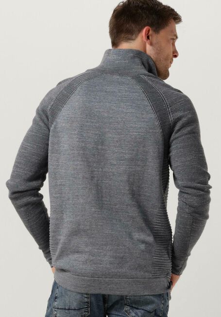 Dunkelblau CAST IRON Pullover HALF ZIP COLLAR COTTON HEATHER PLATED HALF ZIP - large