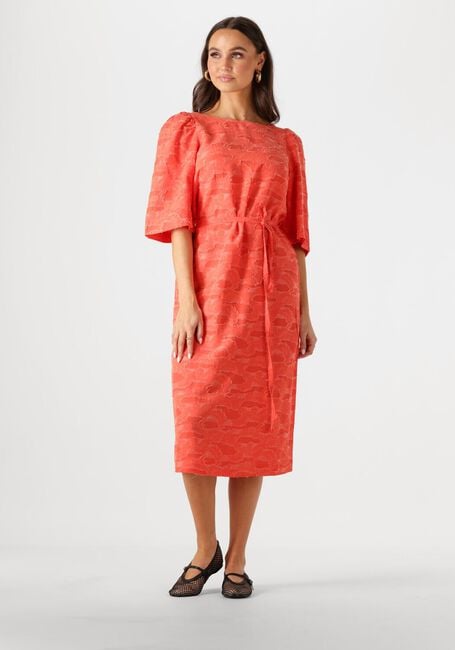 Orangene OBJECT Midikleid OBJSUKI 3/4 DRESS 137 - large