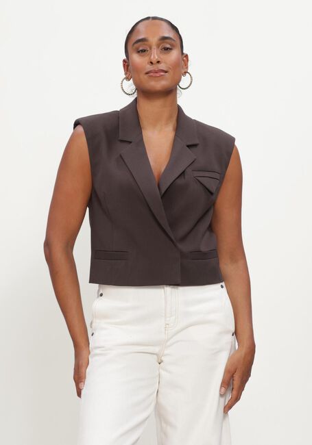 Braune COPENHAGEN MUSE Gilet CMTAILOR-SHORT-WAISTCOAT - large