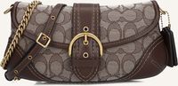 Braune COACH Umhängetasche JACQUARD SOHO BAG 25 - medium