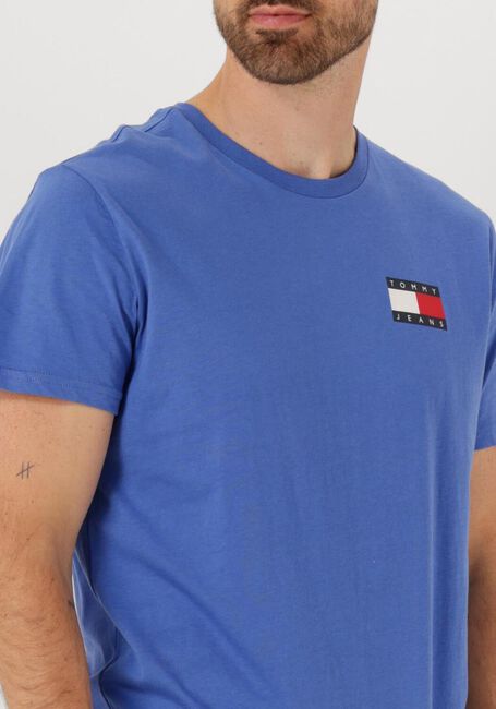 Blaue TOMMY JEANS T-shirt TJM SLIM ESSENTIAL FLAG TEE EXT - large