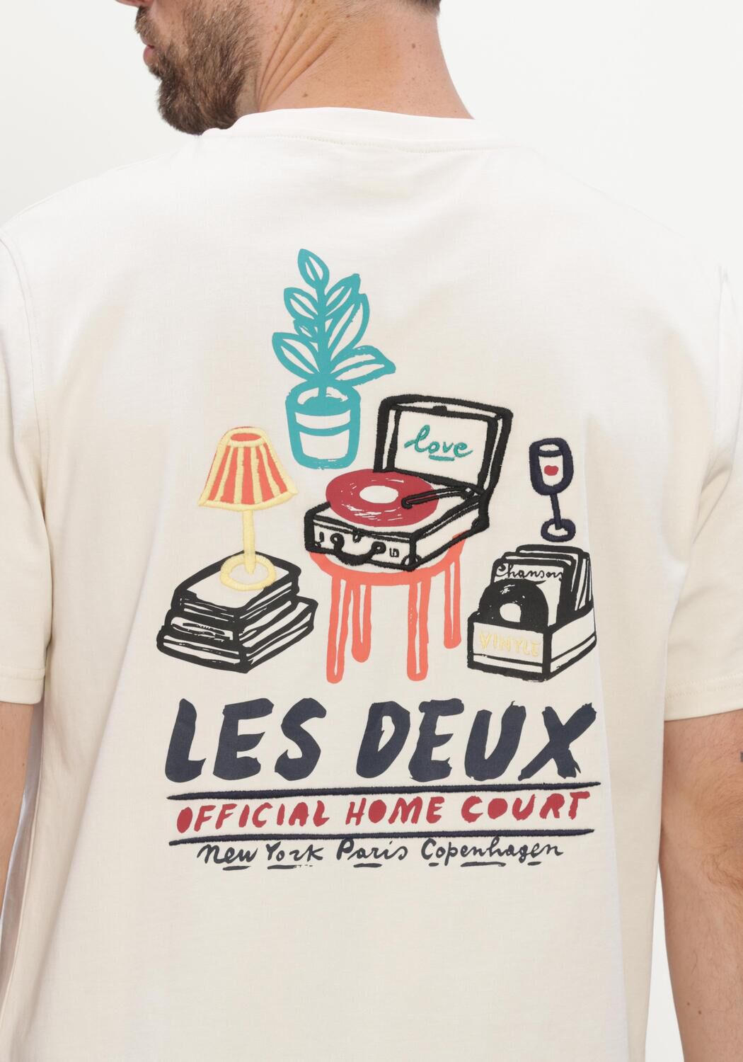 Ecru LES DEUX T-shirt RECORD T-SHIRT - large