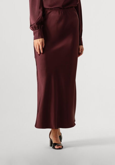 Bordeaux NEO NOIR Maxirock VICKY HEAVY SATEEN SKIRT - large