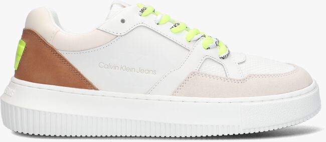 Weiße CALVIN KLEIN Sneaker low CHUNKY CUPSOLE FLUO CONTRAST - large