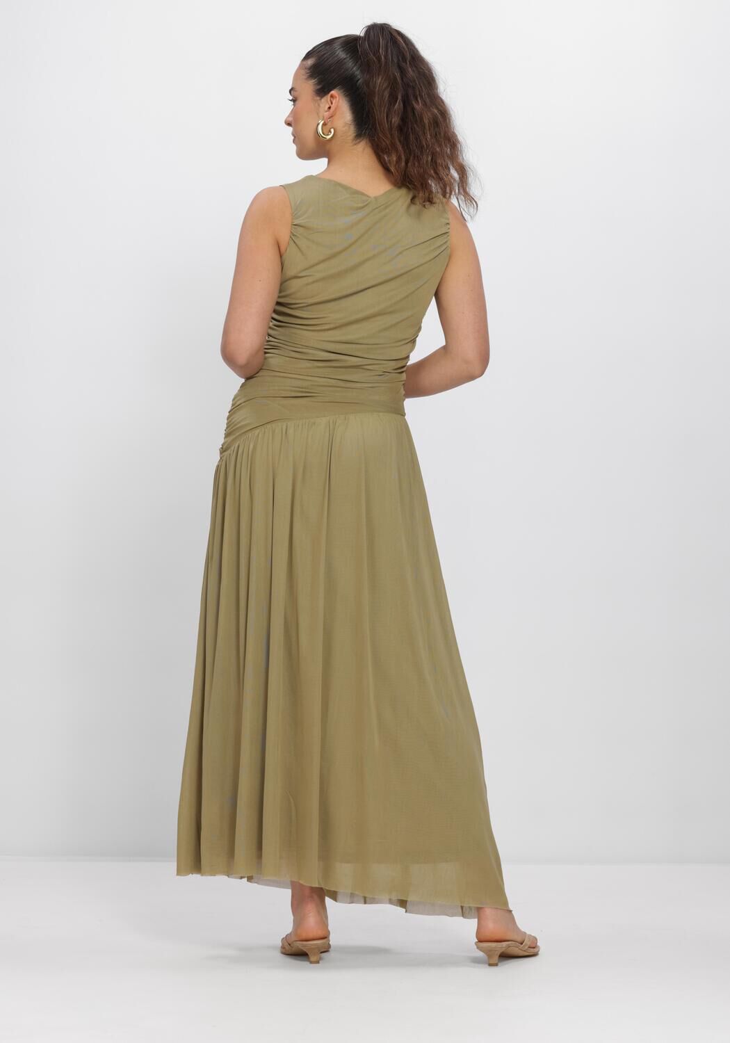 Gr&uuml;ne NEO NOIR Maxikleid CLUDINE MESH DRESS - large