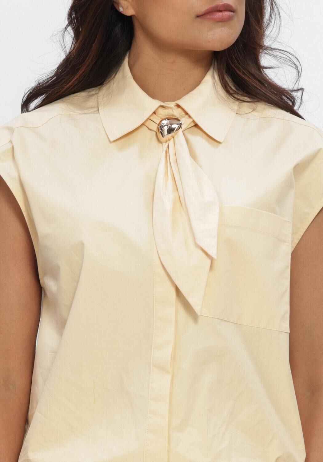 Creme DANTE6 Blusen ALCON SCARF DETAILED SHIRT - large