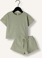 Olive QUINCY MAE Einteiler WAFFLE TEE + SHORT SET SAGE Olive QUINCY MAE Einteiler WAFFLE TEE + SHORT SET SAGE - medium