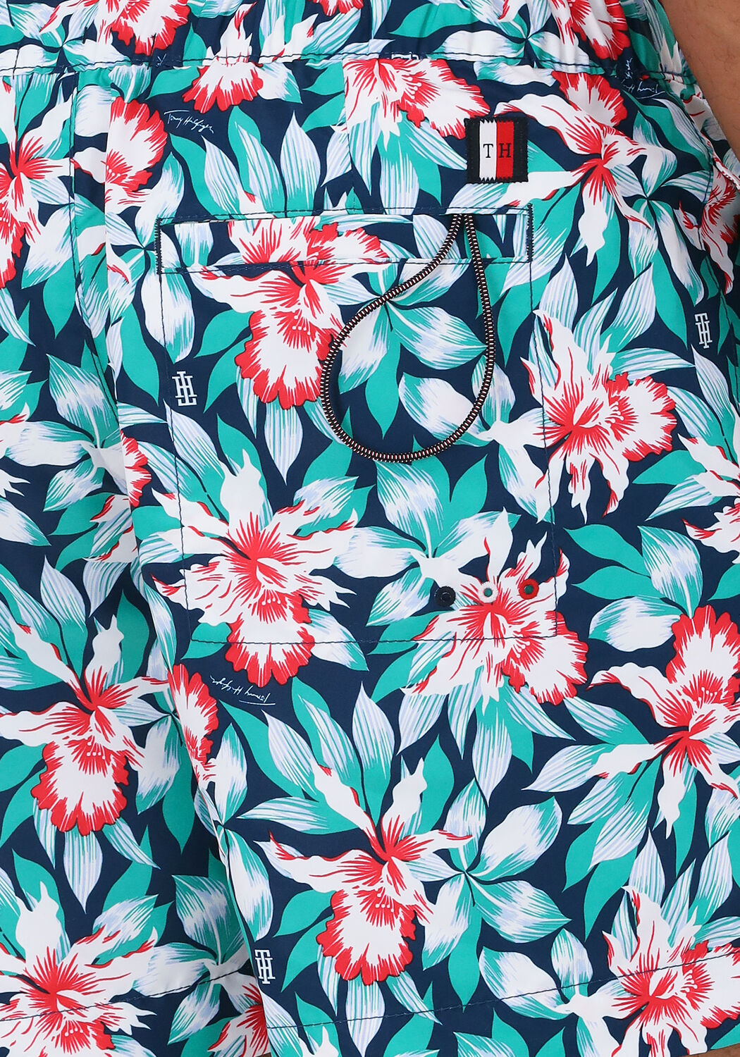 Mehrfarbige/Bunte TOMMY HILFIGER Badehosen MEDIUM DRAWSTRING-PRINT - large