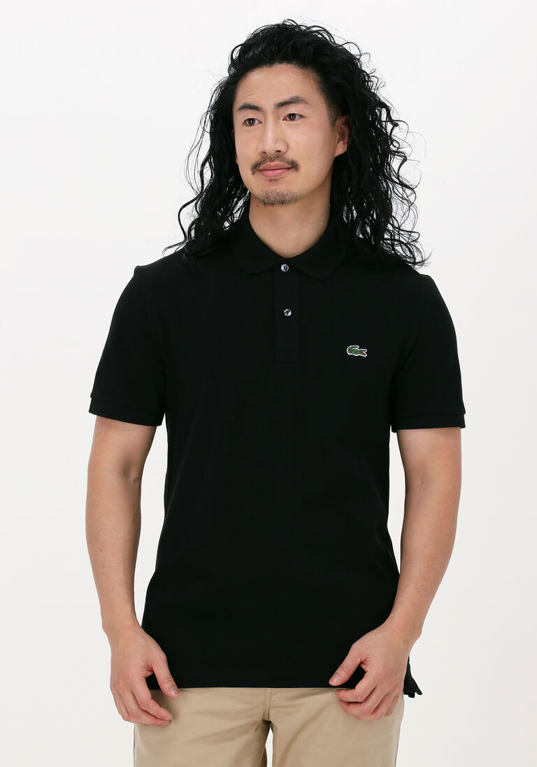 schwarze lacoste polo-shirt 1hp3 men's s/s polo 1121
