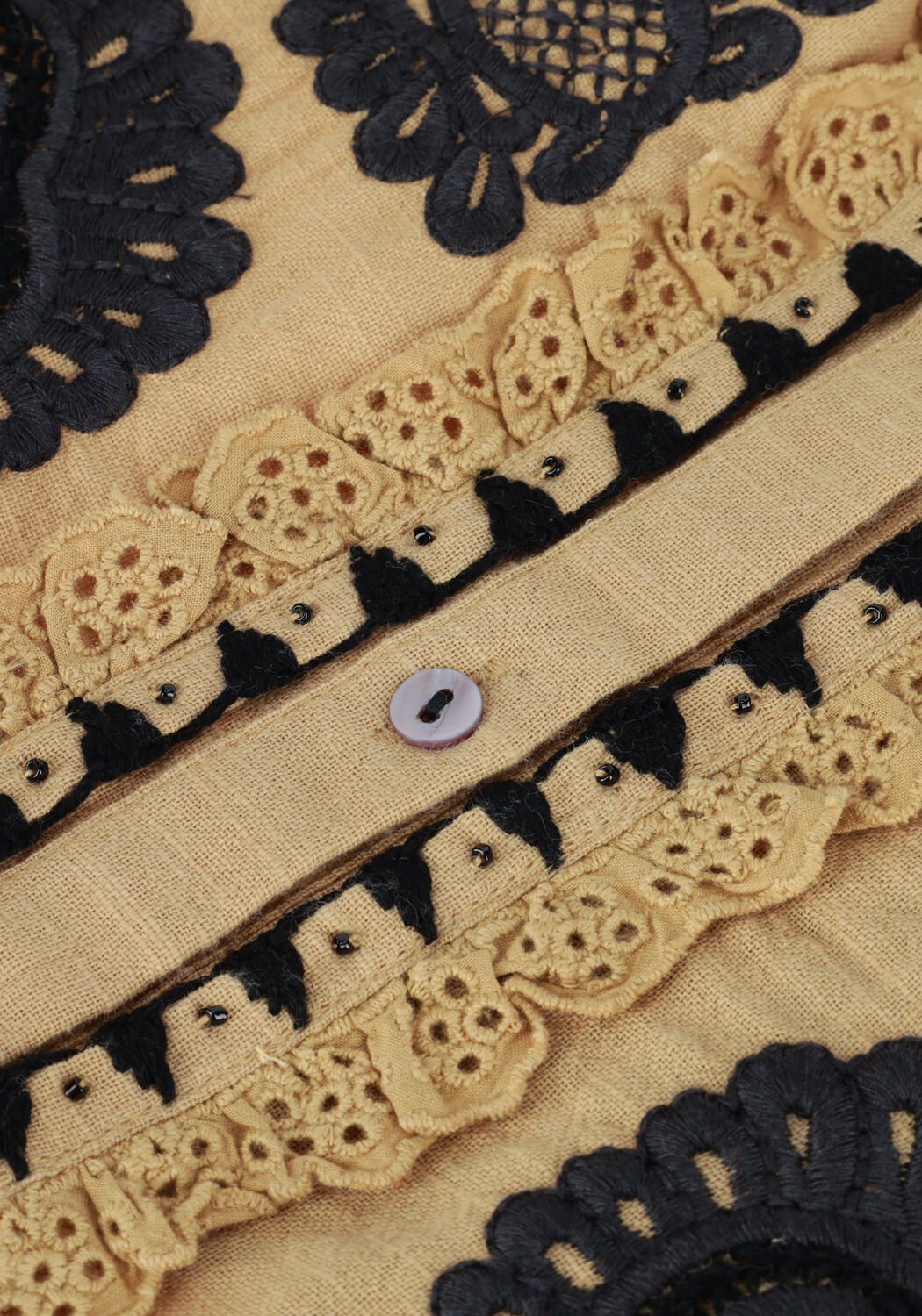 Camelfarbene ANTIK BATIK Blusen TOBBY BLOUSE - large