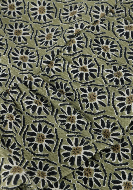 Grüne DAILY7 Minikleid DRESS LONGSLEEVE FLOWER - large