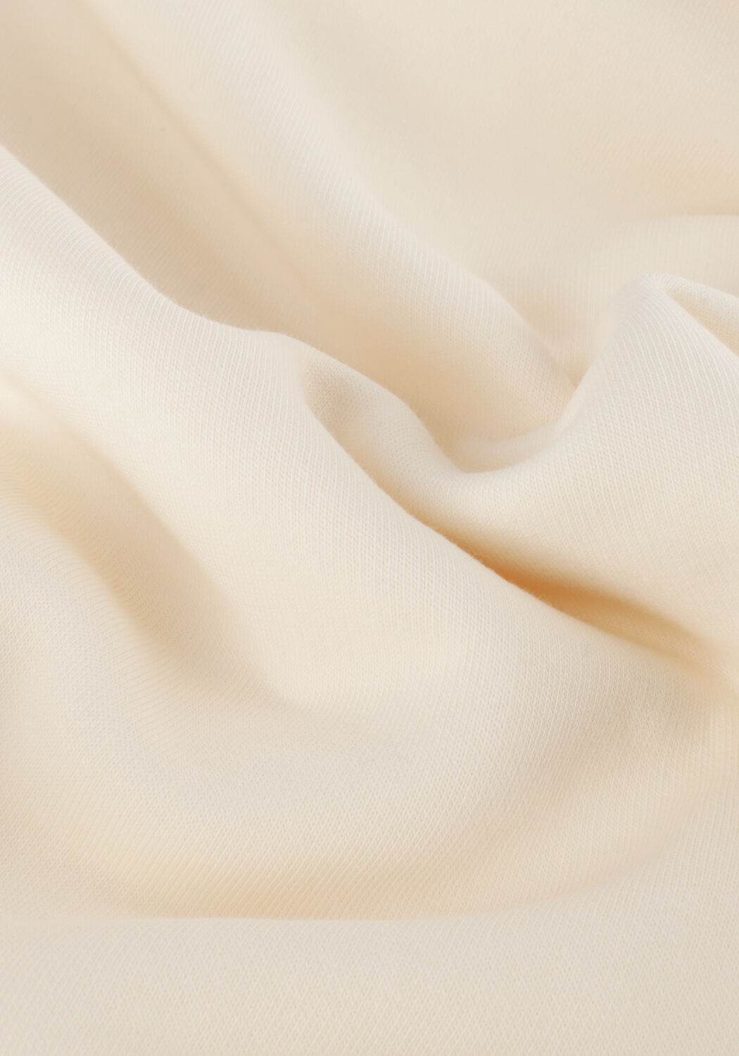 Ecru PUREWHITE Sweatshirt HOODIE WITH FLOCK PRINT - large