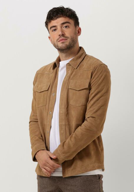 Sand GOOSECRAFT Overshirt GC WYATT SHIRT - large