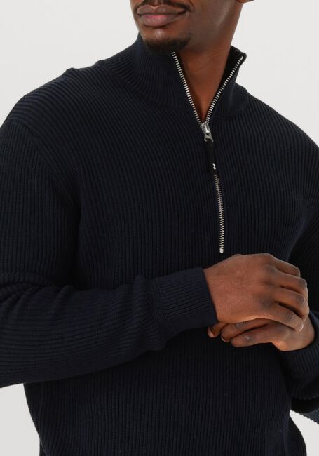 Dunkelblau BUTCHER OF BLUE Pullover GALWAY HALF ZIP - large