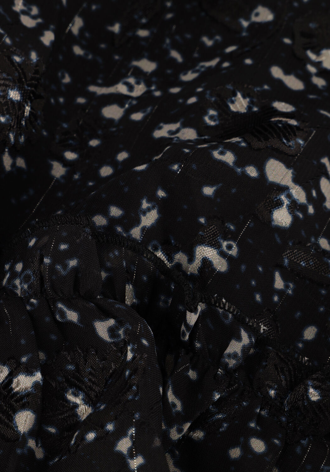 Schwarze CO'COUTURE Minikleid SNOWDRIFTCC SMOCK CROP DRESS - large