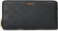 Schwarze GUESS Portemonnaie ZANELLE SLG CHEQUE ORGANIZER - medium