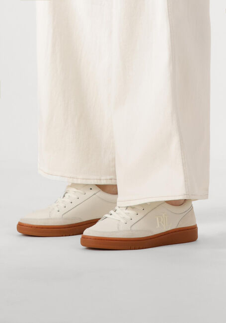 Weiße LAUREN RALPH LAUREN Sneaker Low HAILEY 6 LOW TOP LACE - large