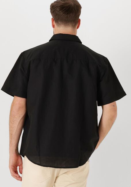 Schwarze CALVIN KLEIN Casual-Oberhemd LINEN COTTON S/S SHIRT - large