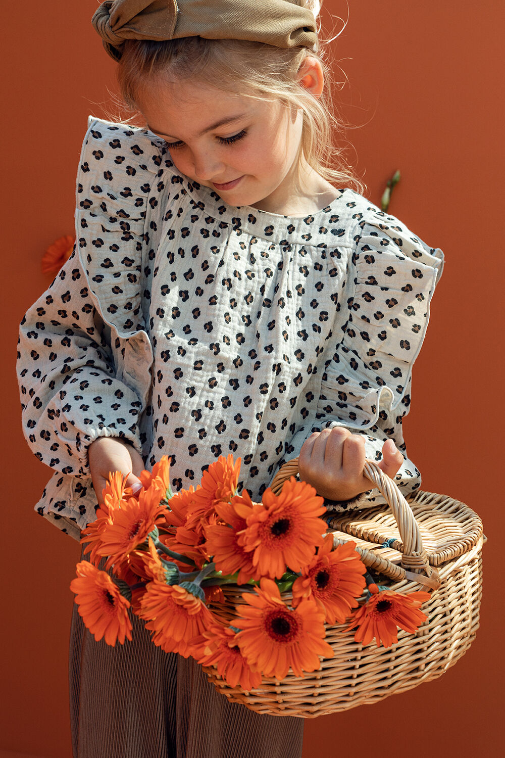 Creme LOOXS Blusen LITTLE PRINTED MOUSSELINE TOP - large