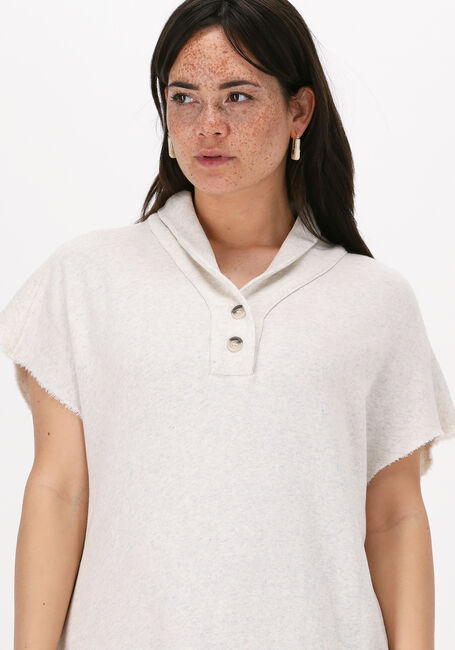 Weiße 10DAYS Midikleid SHAWL COLLAR SWEAT DRESS - large