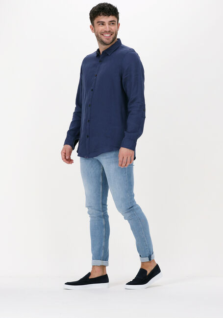 Dunkelblau SCOTCH & SODA Casual-Oberhemd REGULAR FIT GARMENT-DYED LINEN SHIRT - large