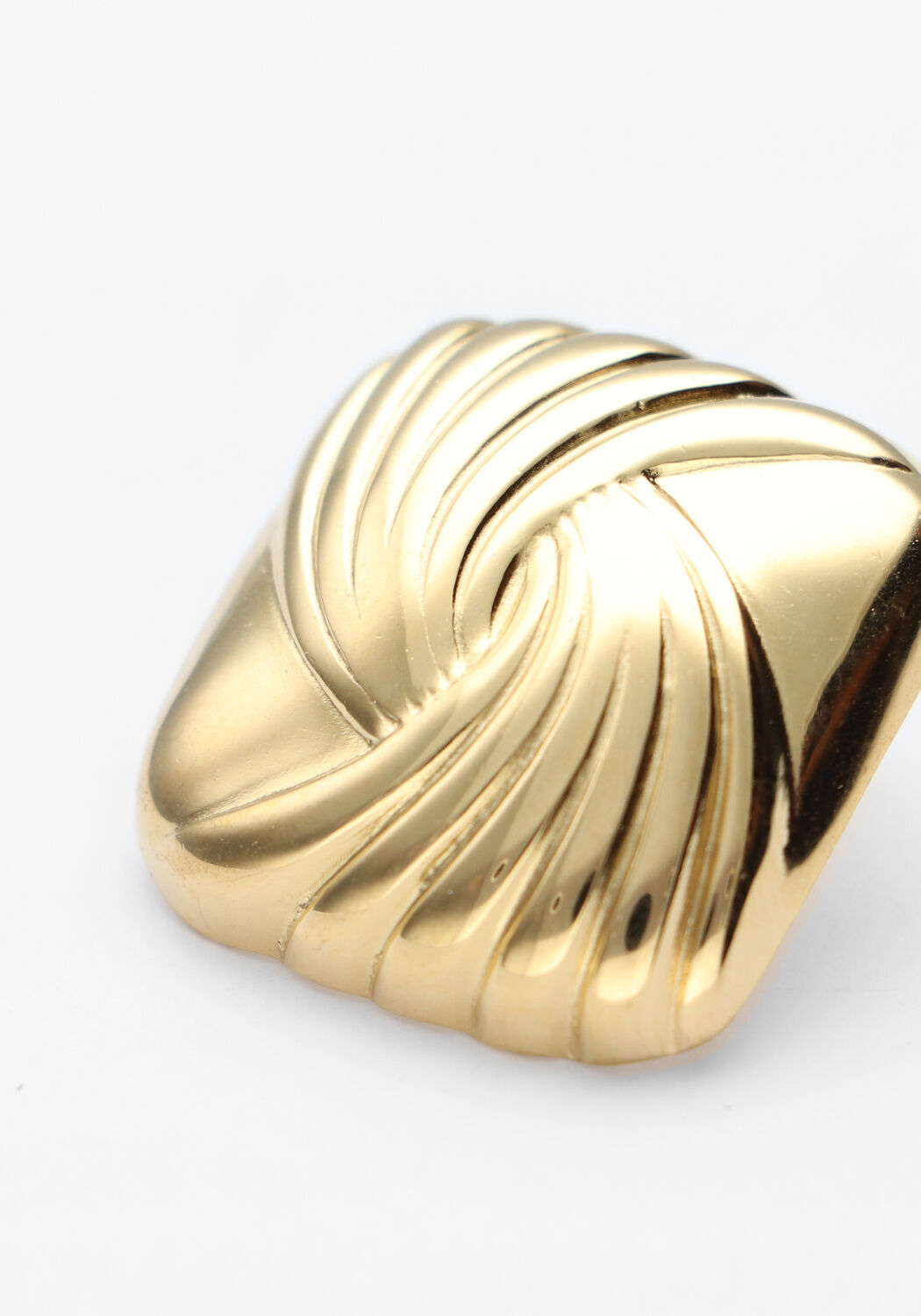 Goldfarbig NOTRE-V Ohrringe EARRING OLD SQUARE - large