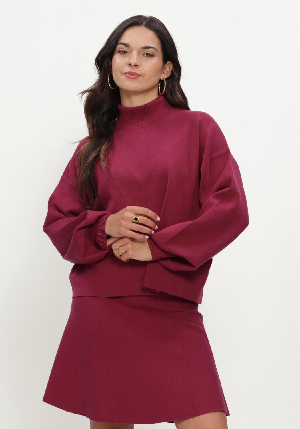 Bordeaux MSCH COPENHAGEN Pullover MSCHMERCY EAST M PULLOVER - large