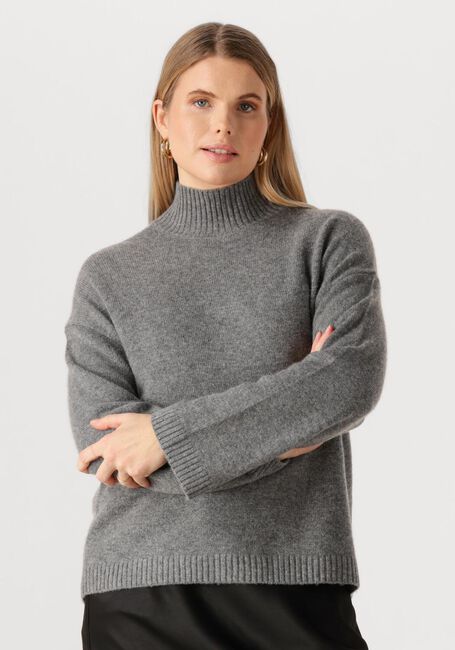 Graue SELECTED WOMEN Pullover SLFCILLE CASHMERE BLEND HIGH  NECK NOOS - large