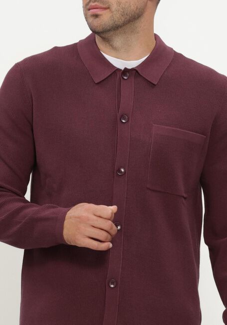 Bordeaux ANERKJENDT Strickjacke AKSVEND NEEDLE RIB KNIT CARDIGAN - large