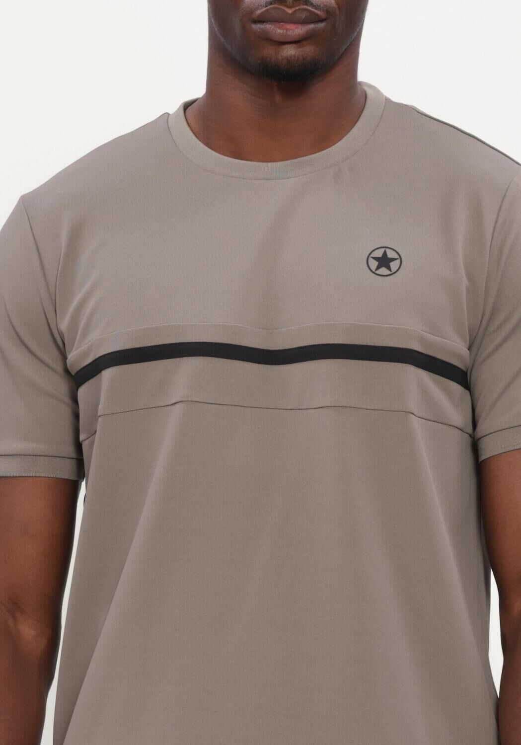 Beige AIRFORCE Polos & T-Shirts NOVA STIPE T-SHIRT - large
