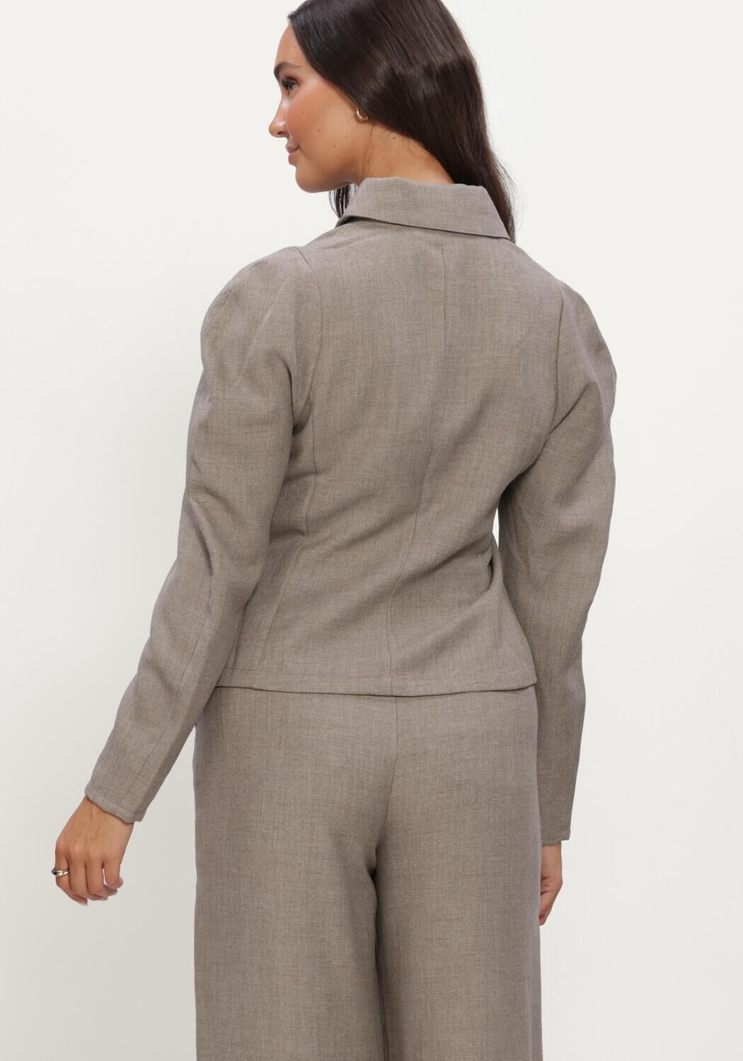 Graue RUBY TUESDAY Blusen CIRISS FITTED BALLOON SLEEVE BLOUSE - large